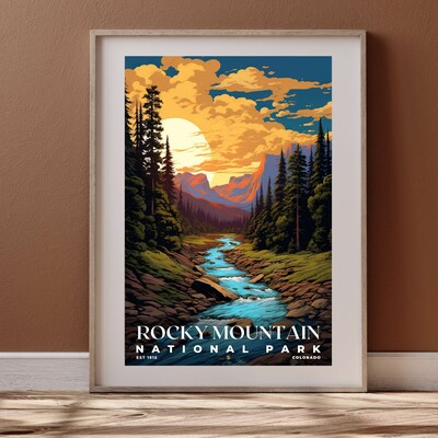 Rocky Mountain National Park Poster, Travel Art, Office Poster, Home Decor | S7 - image4